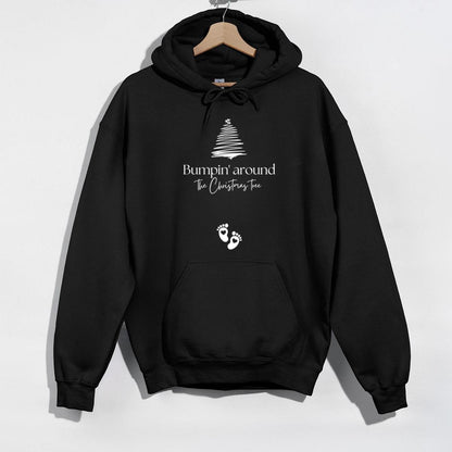 Christmas Pregnancy Announcement Bumpin Around the Christmas Tree Maternity Sweatshirt Jumper