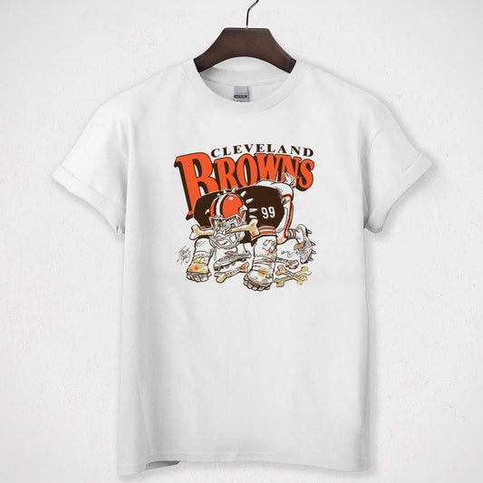 Cleveland Browns Vintage NFL Football Fans Graphic Short Sleeve Unisex T-Shirt