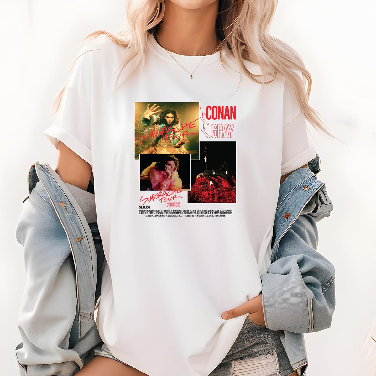 Conan Gray Retro Superache Tour Official Fan Vintage Unisex T-Shirt