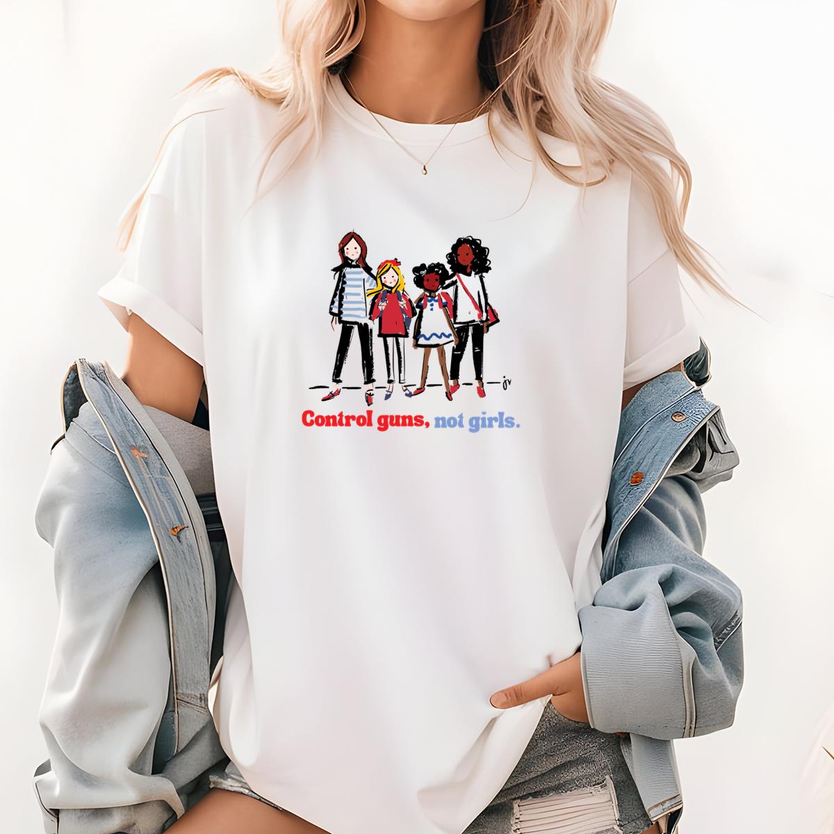 Control Guns Not Girls Vintage 2024 Political Campaign Supporter Unisex T-Shirt