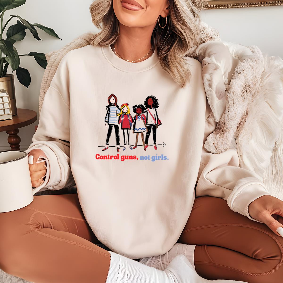 Control Guns Not Girls Vintage 2024 Political Campaign Supporter Unisex T-Shirt