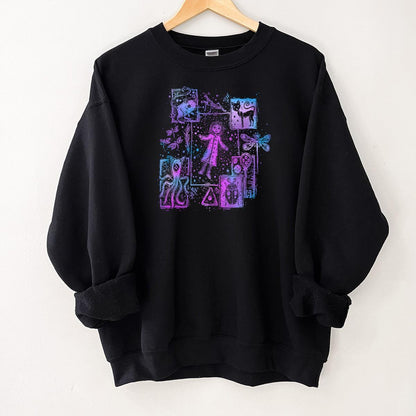 Coraline Dreaming Tunnel to Parallel World Classic Horror Movies Fans Sweatshirt Hoodie Unisex Black