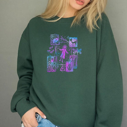 Coraline Dreaming Tunnel to Parallel World Classic Horror Movies Fans Sweatshirt Hoodie Unisex Black