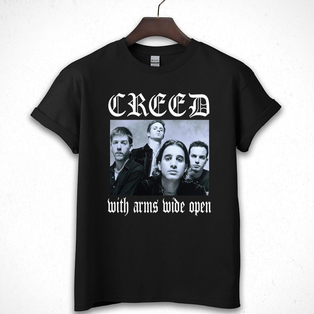 Creed Band 1999 Summer Tour Official Vintage Retro Fan Black Unisex T-Shirt