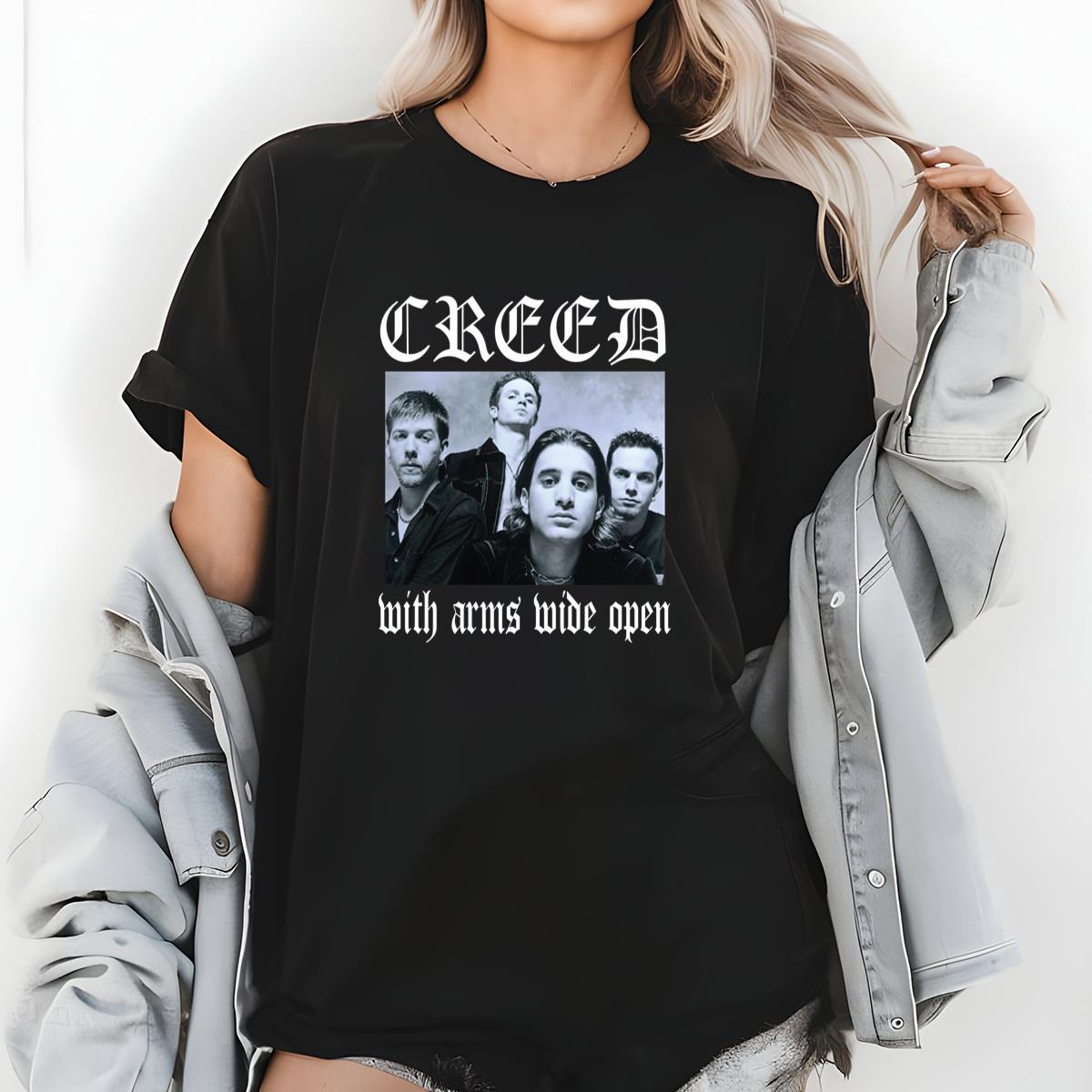 Creed Band 1999 Summer Tour Official Vintage Retro Fan Black Unisex T-Shirt