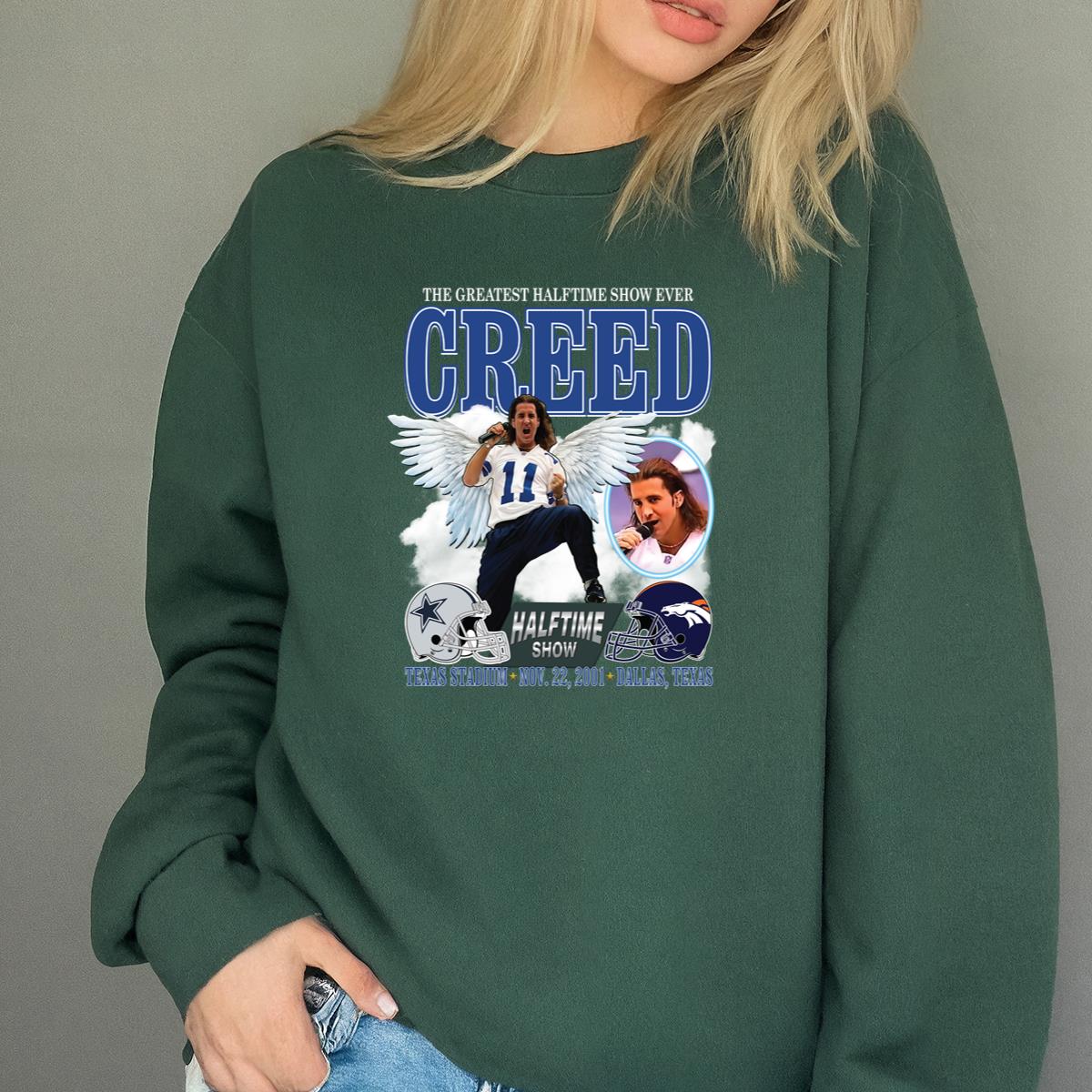 Creed Vintage 90s Greatest Halftime Show Ever Official Fan Retro Black Unisex T-Shirt