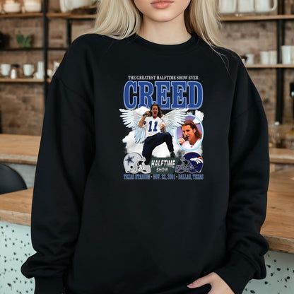 Creed Vintage 90s Greatest Halftime Show Ever Official Fan Retro Black Unisex T-Shirt