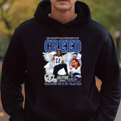 Creed Vintage 90s Greatest Halftime Show Ever Official Fan Retro Black Unisex T-Shirt