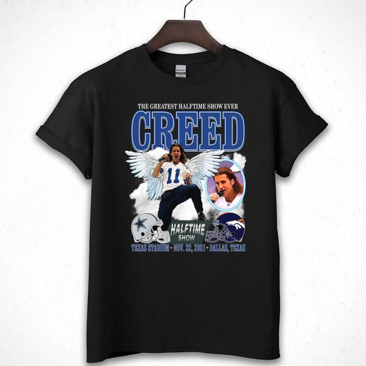 Creed Vintage 90s Greatest Halftime Show Ever Official Fan Retro Black Unisex T-Shirt