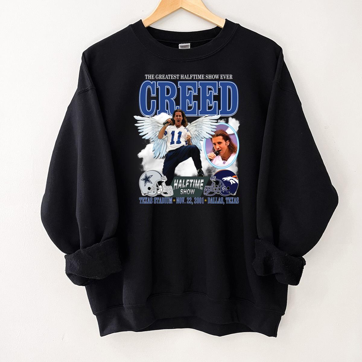 Creed Vintage 90s Greatest Halftime Show Ever Official Fan Retro Black Unisex T-Shirt