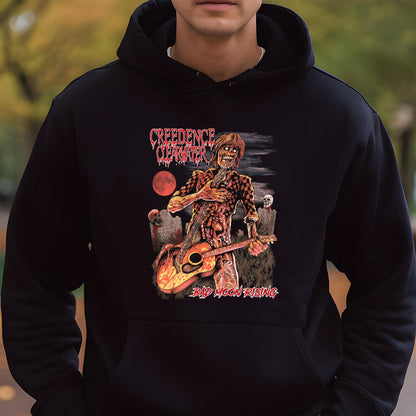 Creedence Clearwater Revival Vintage 70s Bad Moon Rising Collector Retro Black Unisex T-Shirt