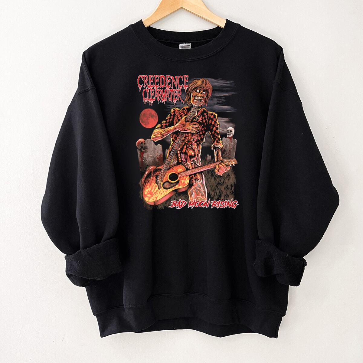 Creedence Clearwater Revival Vintage 70s Bad Moon Rising Collector Retro Black Unisex T-Shirt