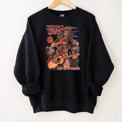 Creedence Clearwater Revival Vintage 70s Bad Moon Rising Collector Retro Black Unisex T-Shirt