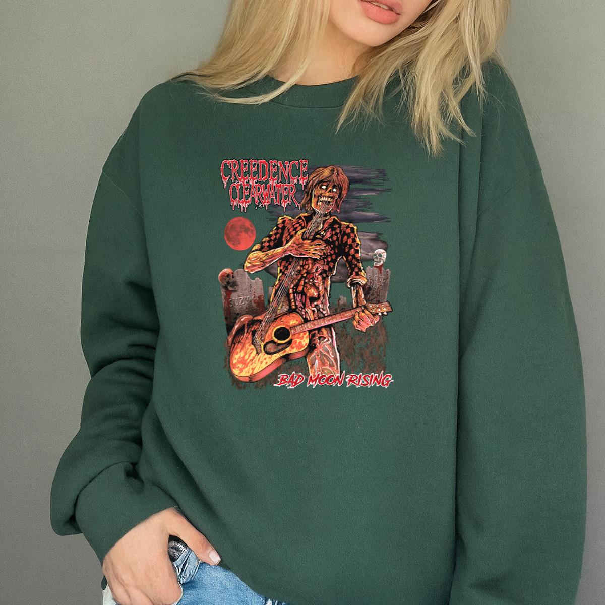 Creedence Clearwater Revival Vintage 70s Bad Moon Rising Collector Retro Black Unisex T-Shirt