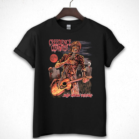 Creedence Clearwater Revival Vintage 70s Bad Moon Rising Collector Retro Black Unisex T-Shirt