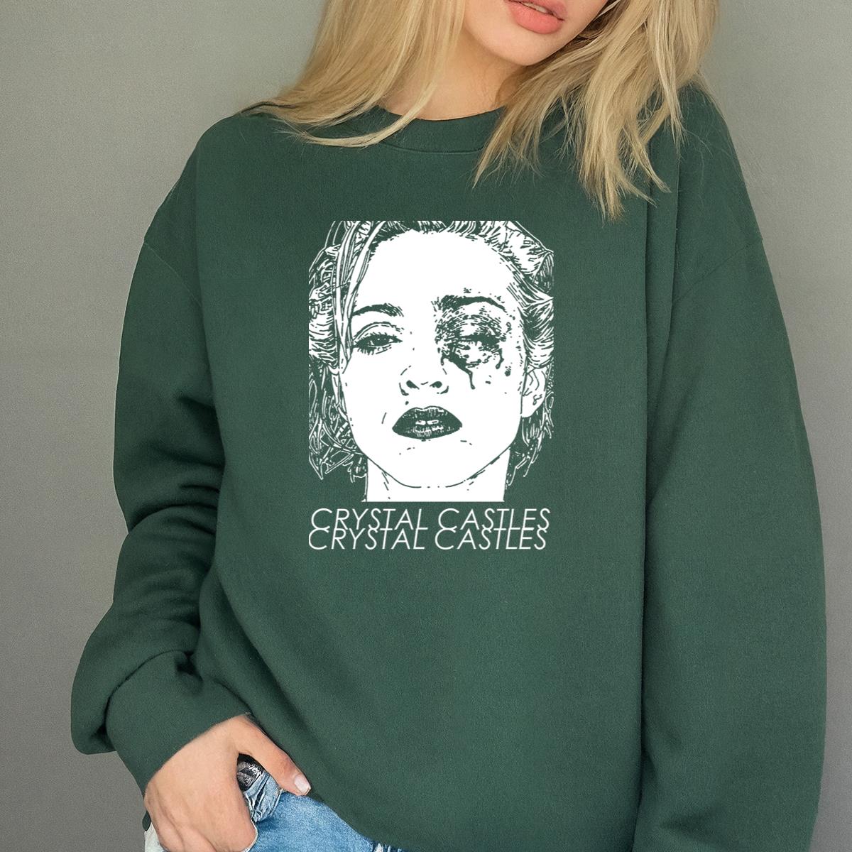 Cristal Castles Vintage 80s Rock Band Collector Retro Black Unisex T-Shirt