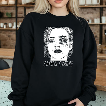 Cristal Castles Vintage 80s Rock Band Collector Retro Black Unisex T-Shirt