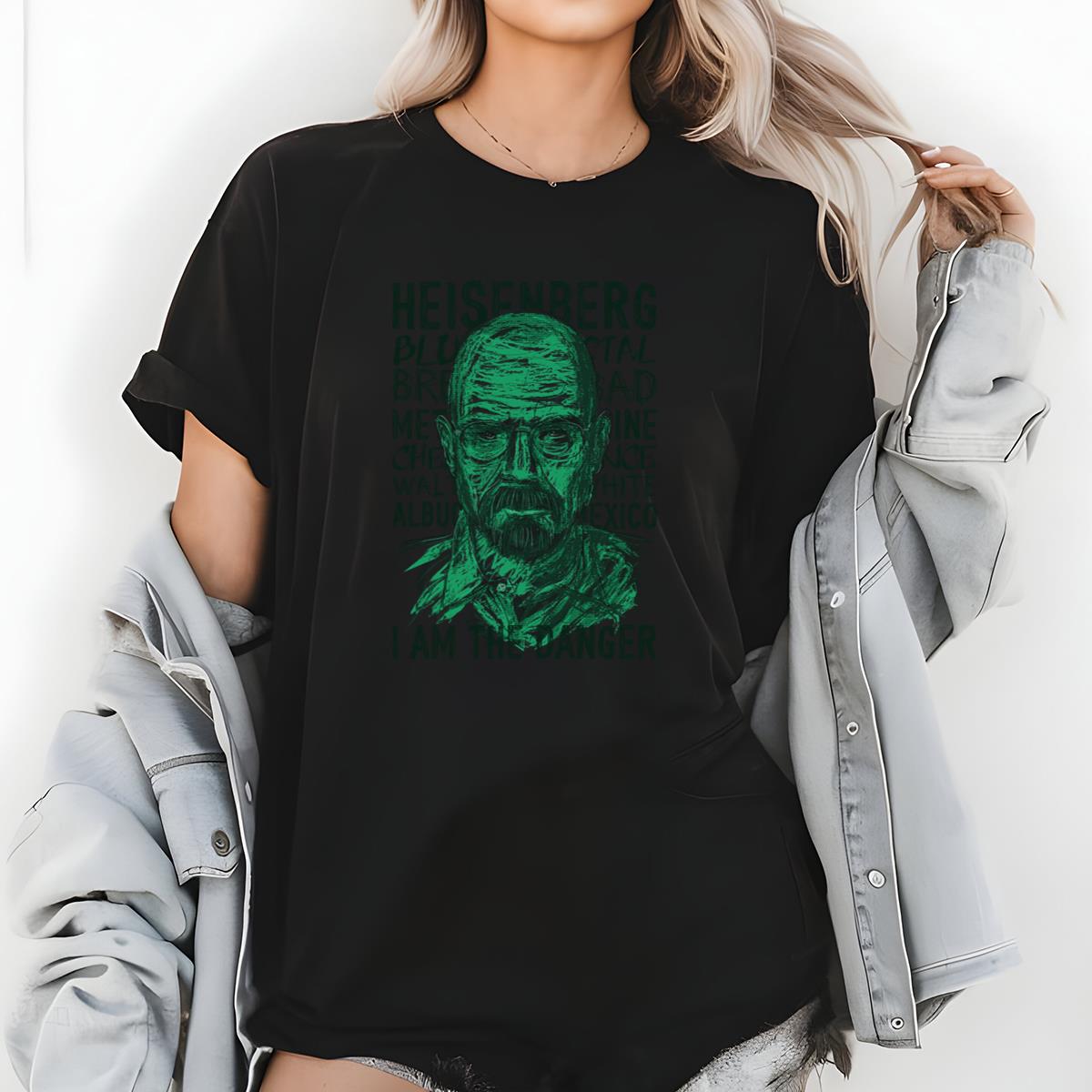 Heisenberg Portrait Graphic Tee - Breaking Bad Inspired Fan Art T-Shirt 