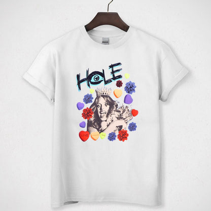 Hole Live Through This Vintage 90s Grunge Candy Hearts Boyfriend Fit Creme Unisex T-Shirt