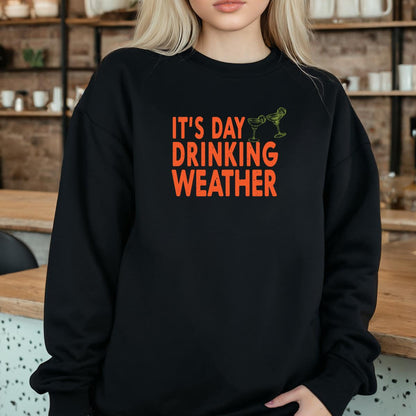 Its Day Drinking Weather Vintage Graphic Unisex T-Shirt