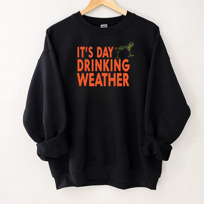 Its Day Drinking Weather Vintage Graphic Unisex T-Shirt
