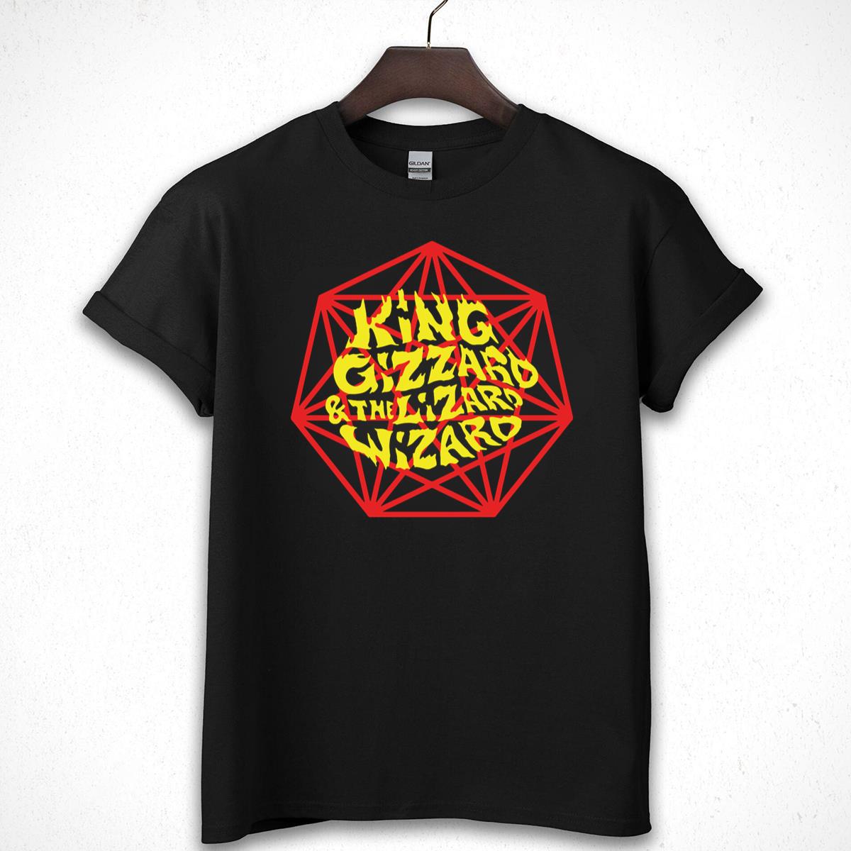 King Gizzard And The Lizard Wizard Vintage 2010s Tour Official Fan Crewneck Short Sleeve Black Unisex T-Shirt