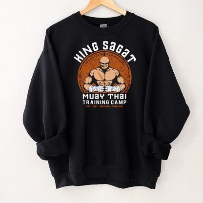 Muay Thai Training Camp Graphic Tee - King Sagar - Vintage Style T-Shirt 