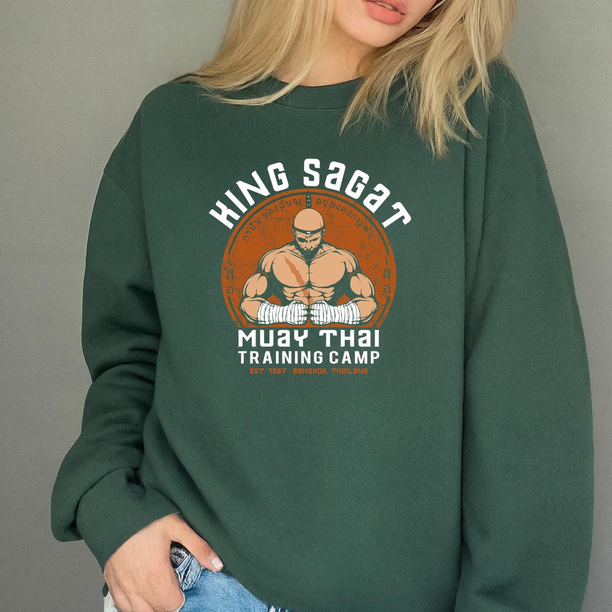Muay Thai Training Camp Graphic Tee - King Sagar - Vintage Style T-Shirt 