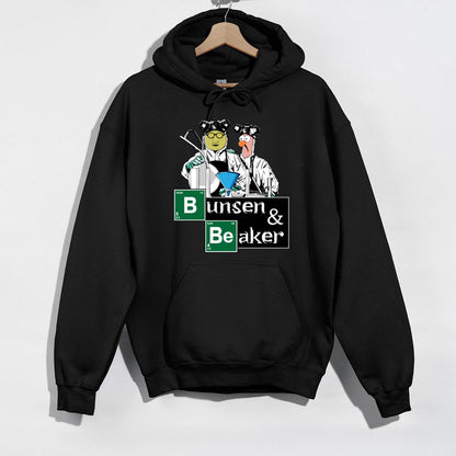Muppet Bunsen & Beaker Breaking Bad Parody Science Funny Graphic T-Shirt 
