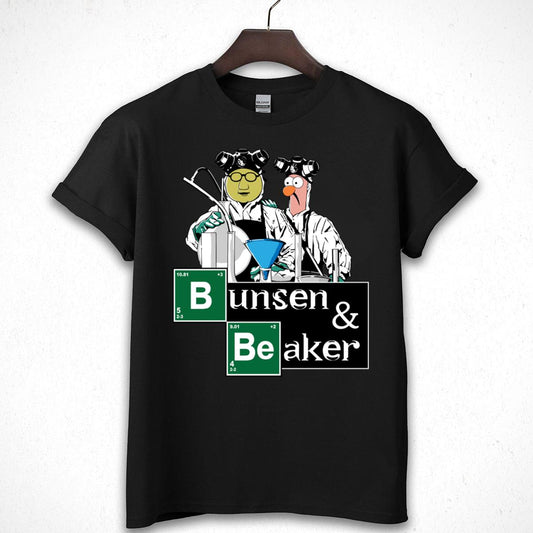 Muppet Bunsen & Beaker Breaking Bad Parody Science Funny Graphic T-Shirt 