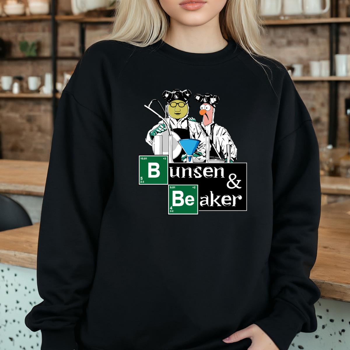 Muppet Bunsen & Beaker Breaking Bad Parody Science Funny Graphic T-Shirt 