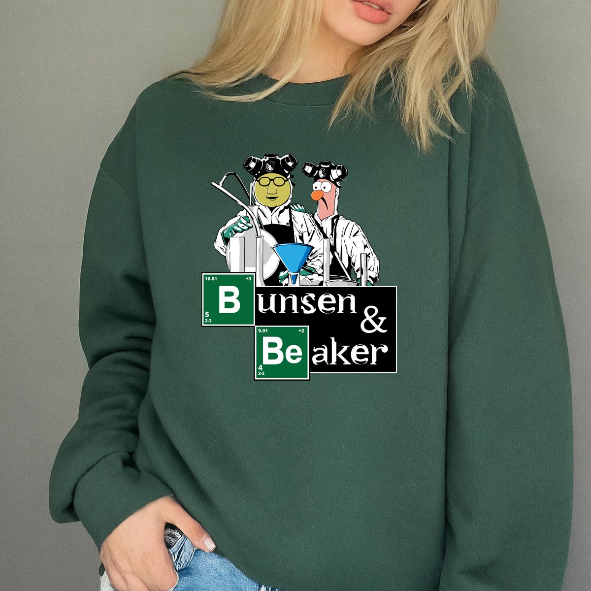 Muppet Bunsen & Beaker Breaking Bad Parody Science Funny Graphic T-Shirt 