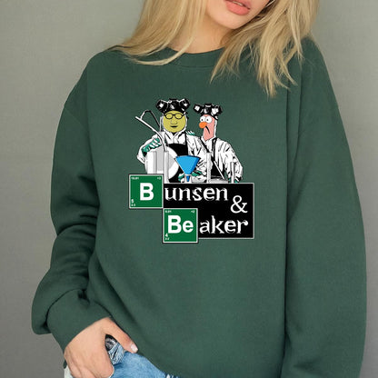 Muppet Bunsen & Beaker Breaking Bad Parody Science Funny Graphic T-Shirt 