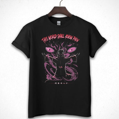 Now This World Shall Know Pain! Vintage 2000s Anime Fan Black Unisex T-Shirt