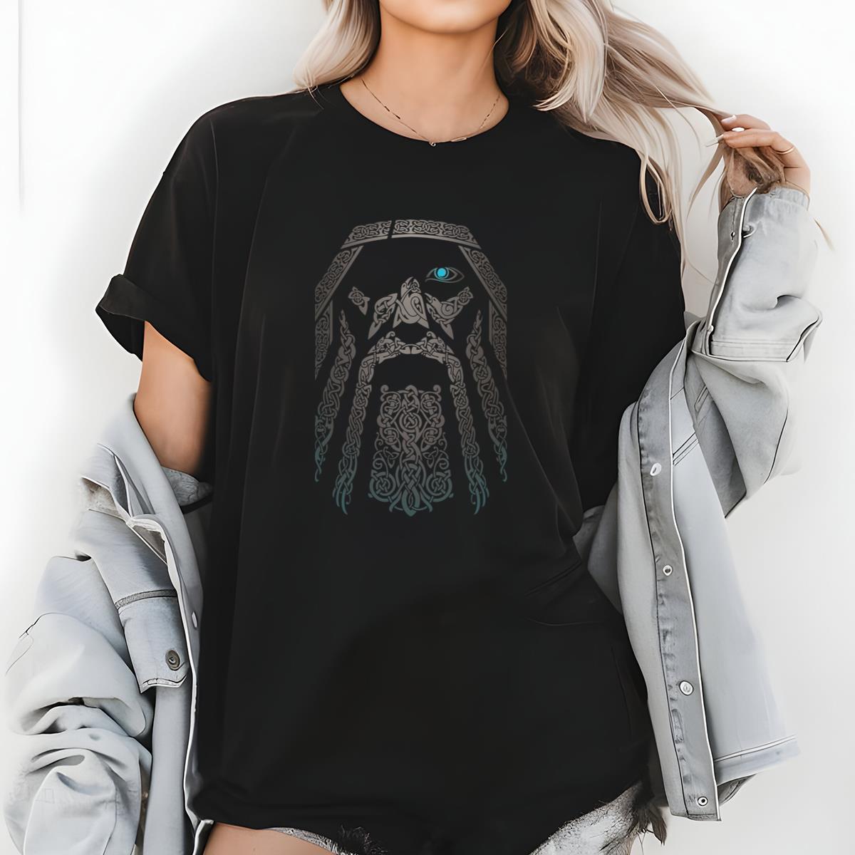 Odin Celtic Knot Viking God Graphic Tee 