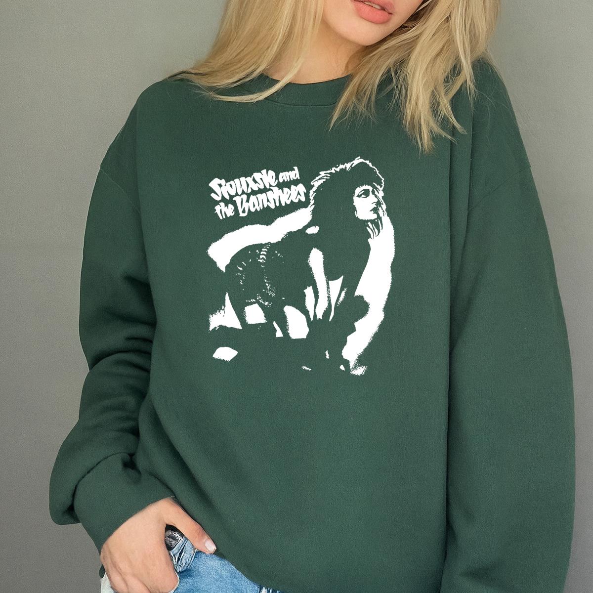 Siouxsie And The Banshees Vintage 80s Retro Looking Up Girls Fan Black Unisex T-Shirt