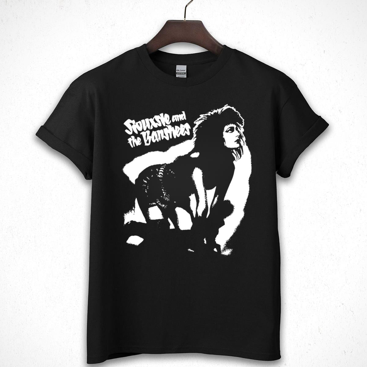 Siouxsie And The Banshees Vintage 80s Retro Looking Up Girls Fan Black Unisex T-Shirt