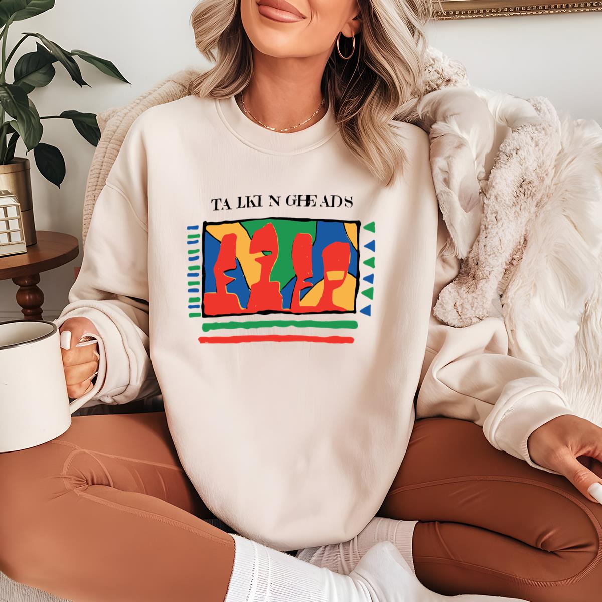 Talking Heads Vintage 80s New Wave Collector Graphic White Unisex T-Shirt