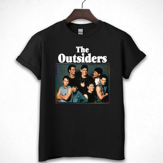 The Outsiders 80s Drama Movie Vintage Retro Fan Black Unisex T-Shirt