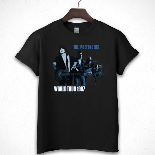 The PRETENDERS Vintage 80s World Tour Threadbare Collector Edition Black Unisex T-Shirt