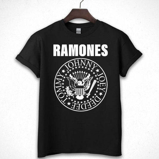 The Ramones Vintage 70s Punk Rock Band Official Fan Black Unisex T-Shirt