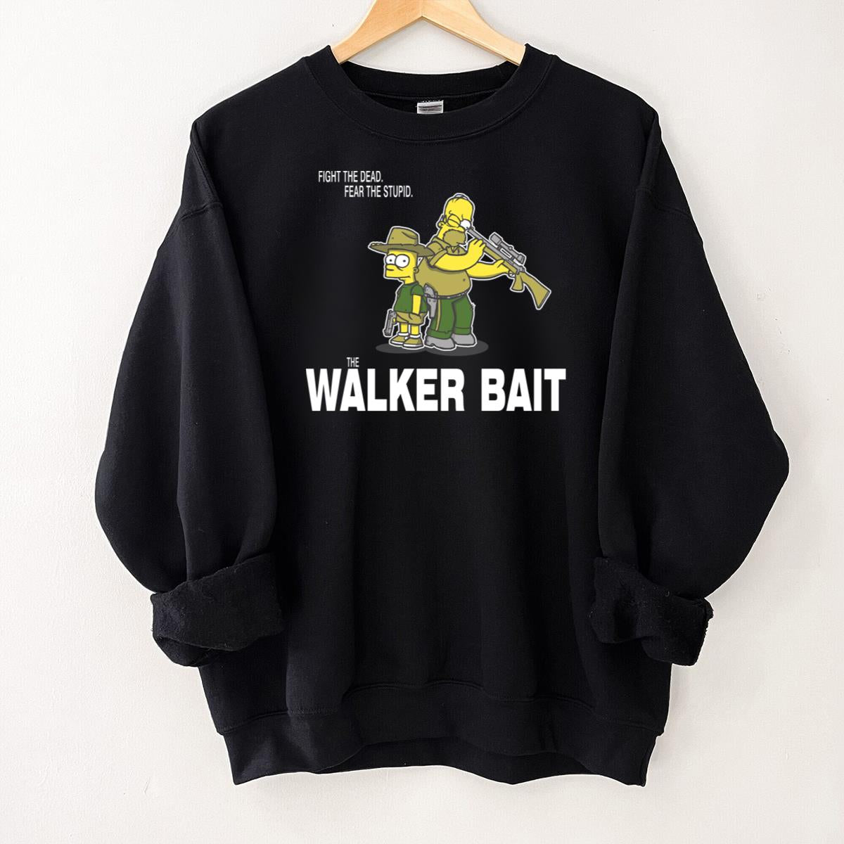 The Simpsons Walking Dead Parody Funny Graphic T-Shirt 