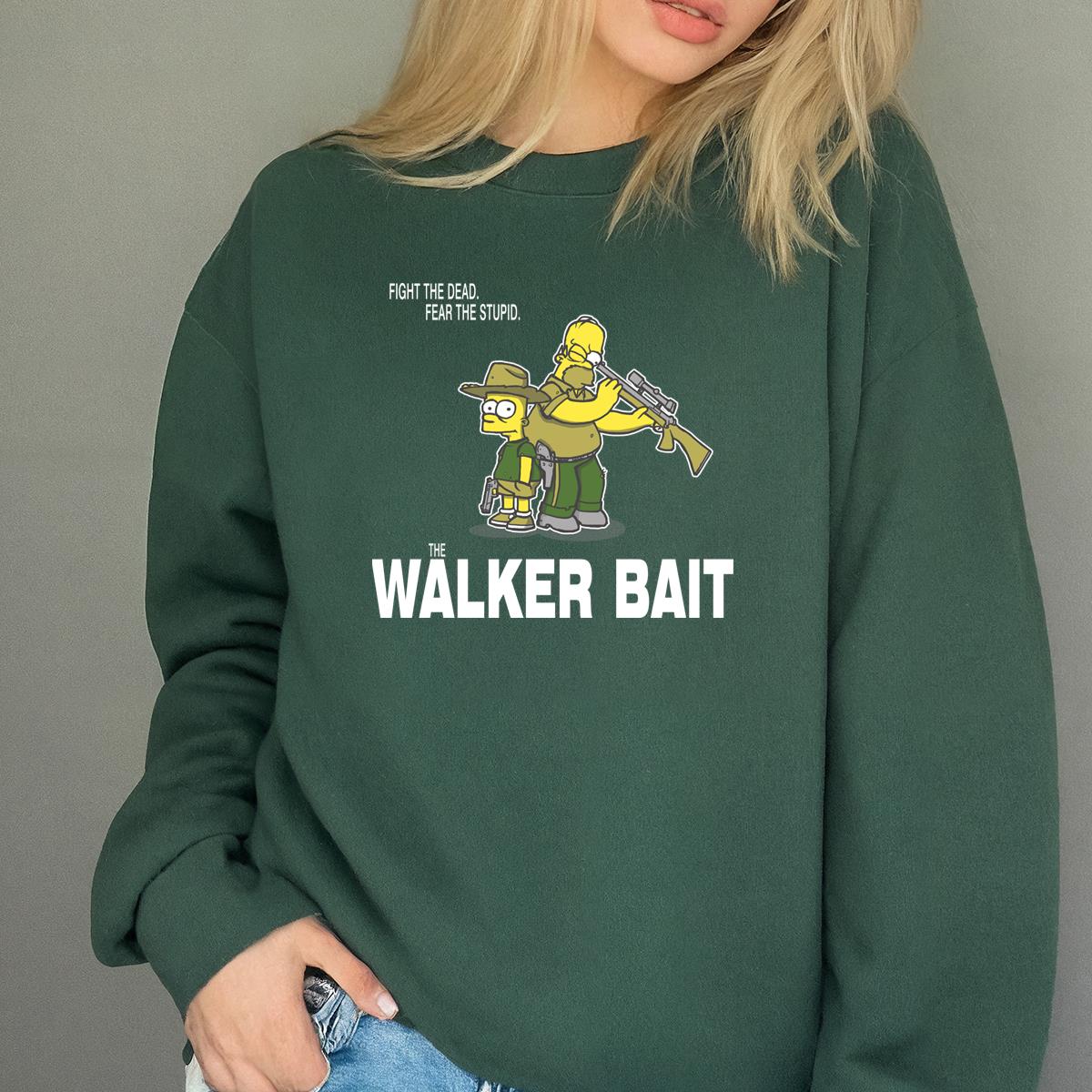 The Simpsons Walking Dead Parody Funny Graphic T-Shirt 