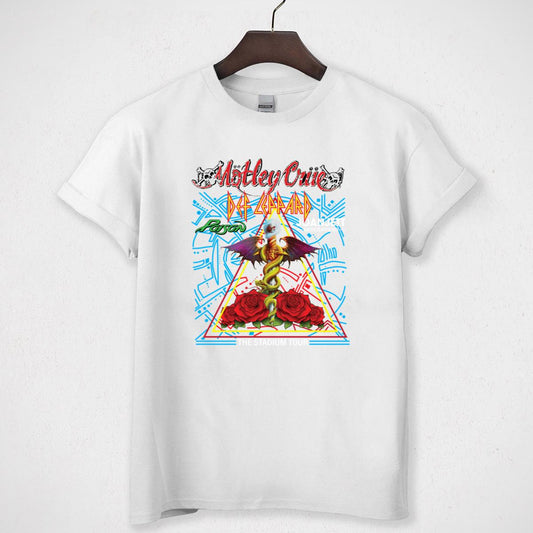 The Stadium Tour Motley Crue Def Leppard Poison Joan Jett & The Blackhearts Classic Rock Band Concert Tour Official Fan Unisex T-Shirt