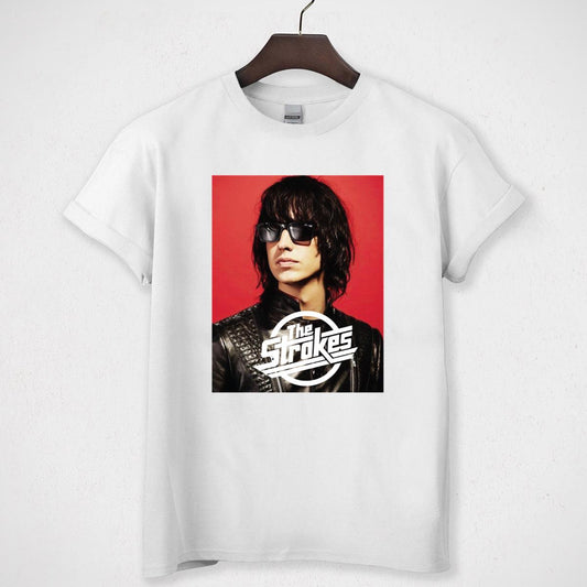 The Strokes Vintage 2000s Rock Band Classic White Unisex T-Shirt