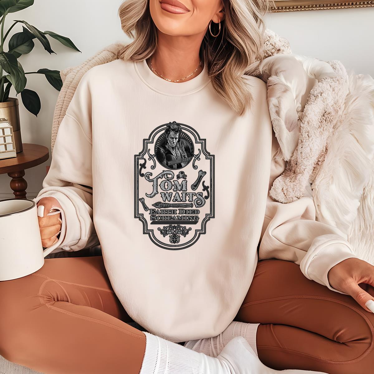 Tom Waits Vintage 80s Earth Died Screaming Official Fan Unisex T-Shirt