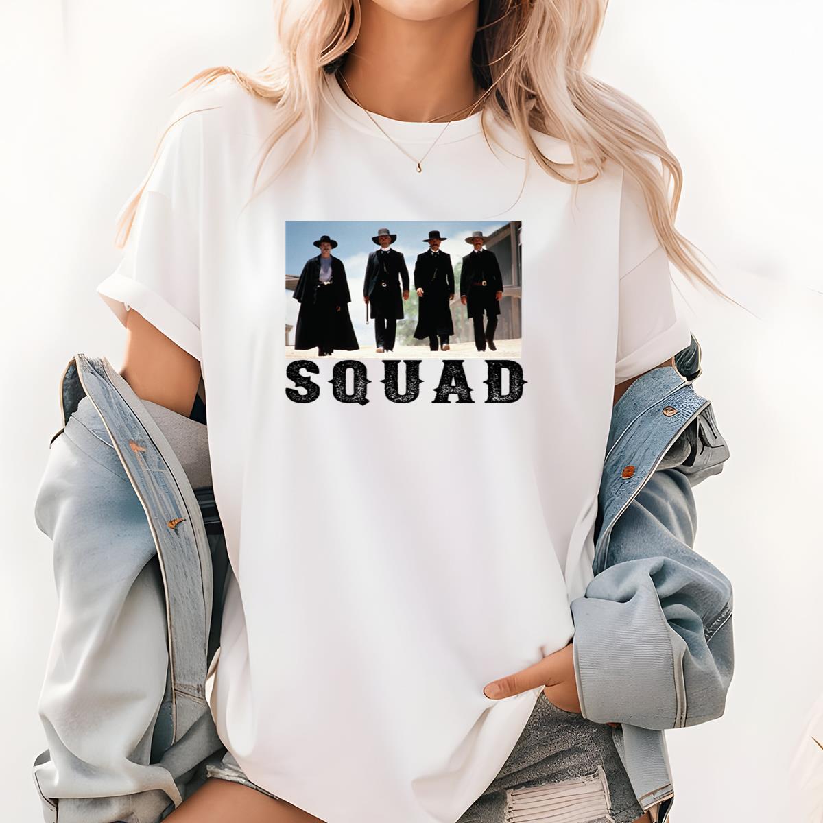 Tombstone Squad Retro 90s Band Vintage Bleached Unisex T-Shirt