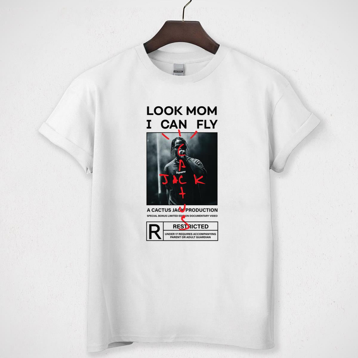 Travis Scott Look Mom I Can Fly Official Fan Vintage 2019 Tour Unisex T-Shirt