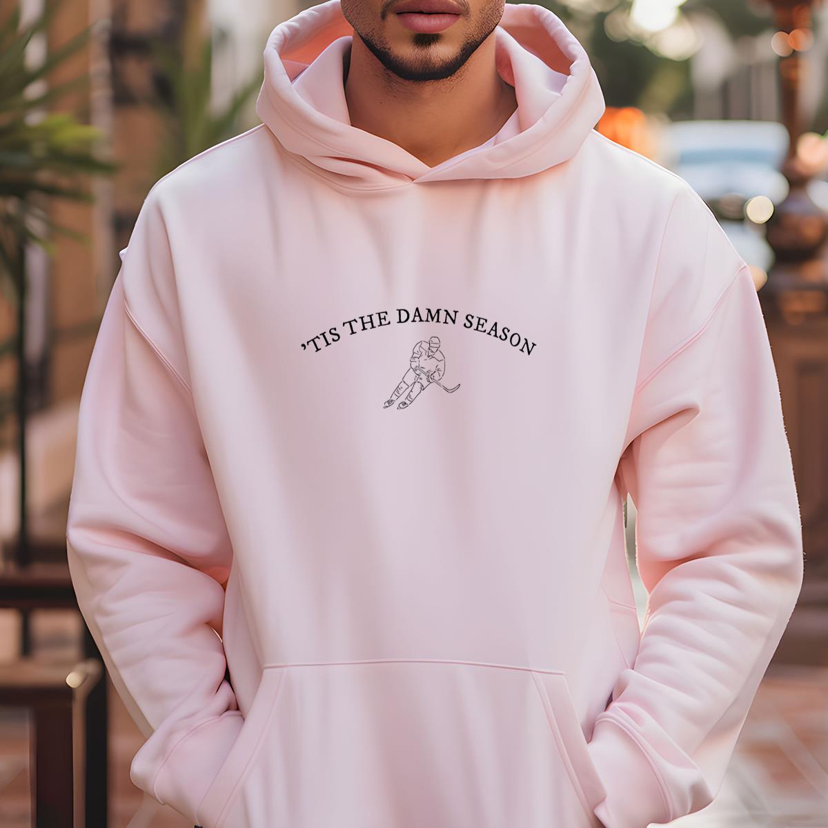 TTDS Hockey Crewneck Sweatshirt Vintage 80s Hockey Fan Classic Gray Unisex