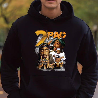 Tupac Shakur Vintage 90s Hip Hop Legend Collector Edition Black Unisex T-Shirt 1